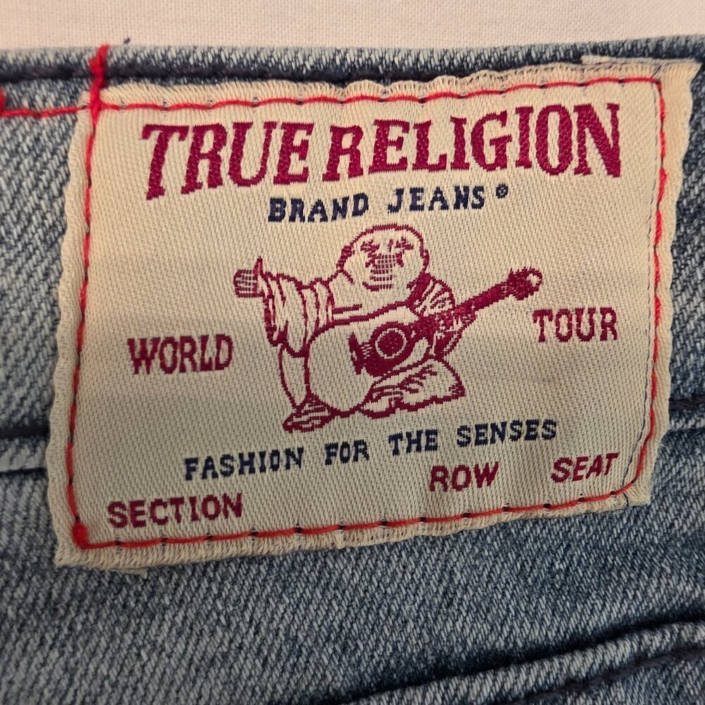 NWT True Religion Geno Boy's Relaxed Slim Distressed Denim Jeans, Size 12 - Picture 6 of 11